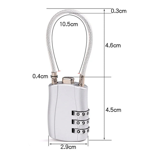 TSA 3 Digit Combination Lock