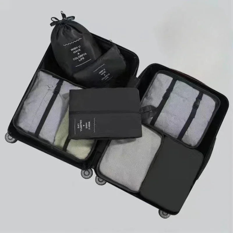 7-delige set reistasorganizer
