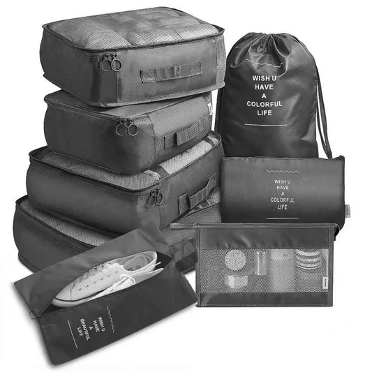 7-delige set reistasorganizer