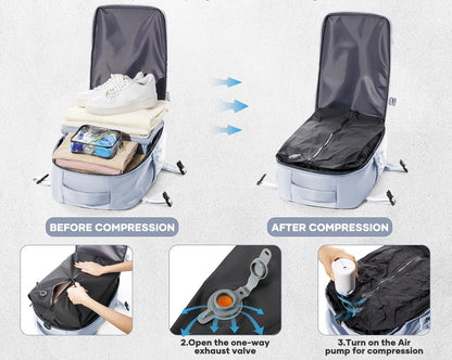 Vacuum Compression Travel Backpack