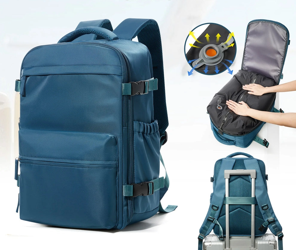 Sac à dos de voyage à compression sous vide