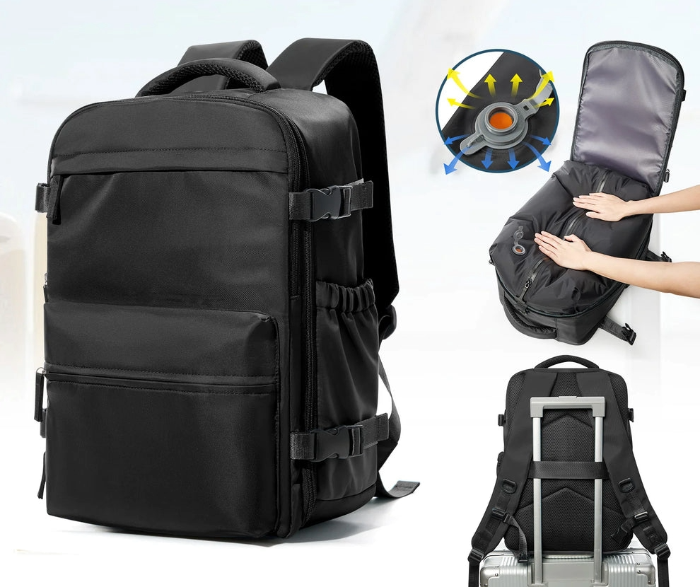 Sac à dos de voyage à compression sous vide