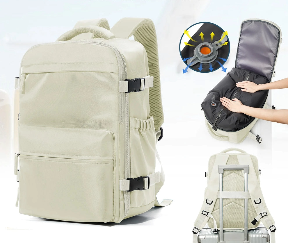 Sac à dos de voyage à compression sous vide